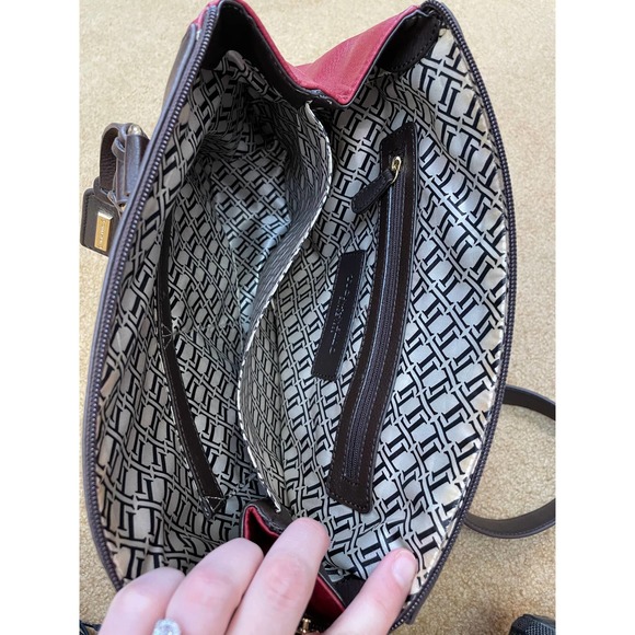 Tignanello Social Status Satchel Oxblood Dark Brown NEW with Tags - Picture 9 of 9